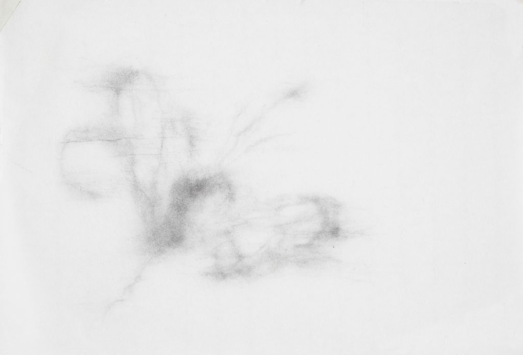 Sans titre, fusain sur papier, 20×20 cm, 2016 Sans titre, fusain sur papier, 20×20 cm, 2016