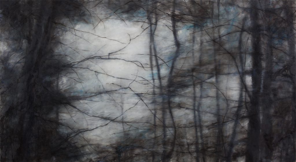 Sans titre, huile sur toile, 100×180 cm, 2016 Sans titre, huile sur toile, 100×180 cm, 2016